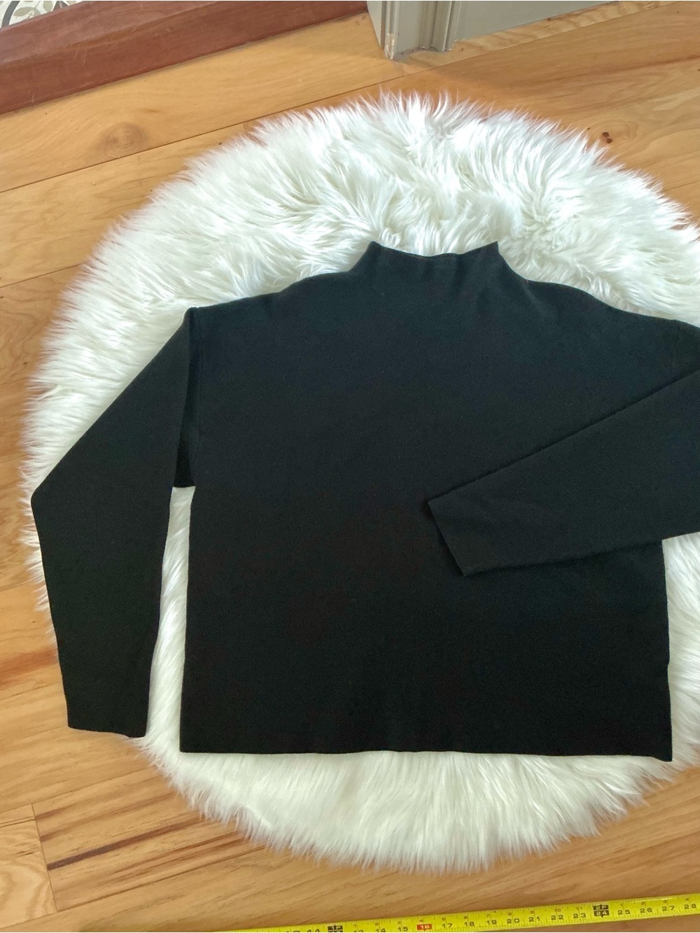 Zyia Active Black Mock Neck Boxy Sweater Size XL